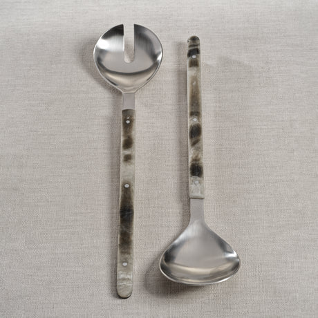 Server Set With Tortoise Design Handles 13 In x 3 In x 1 In