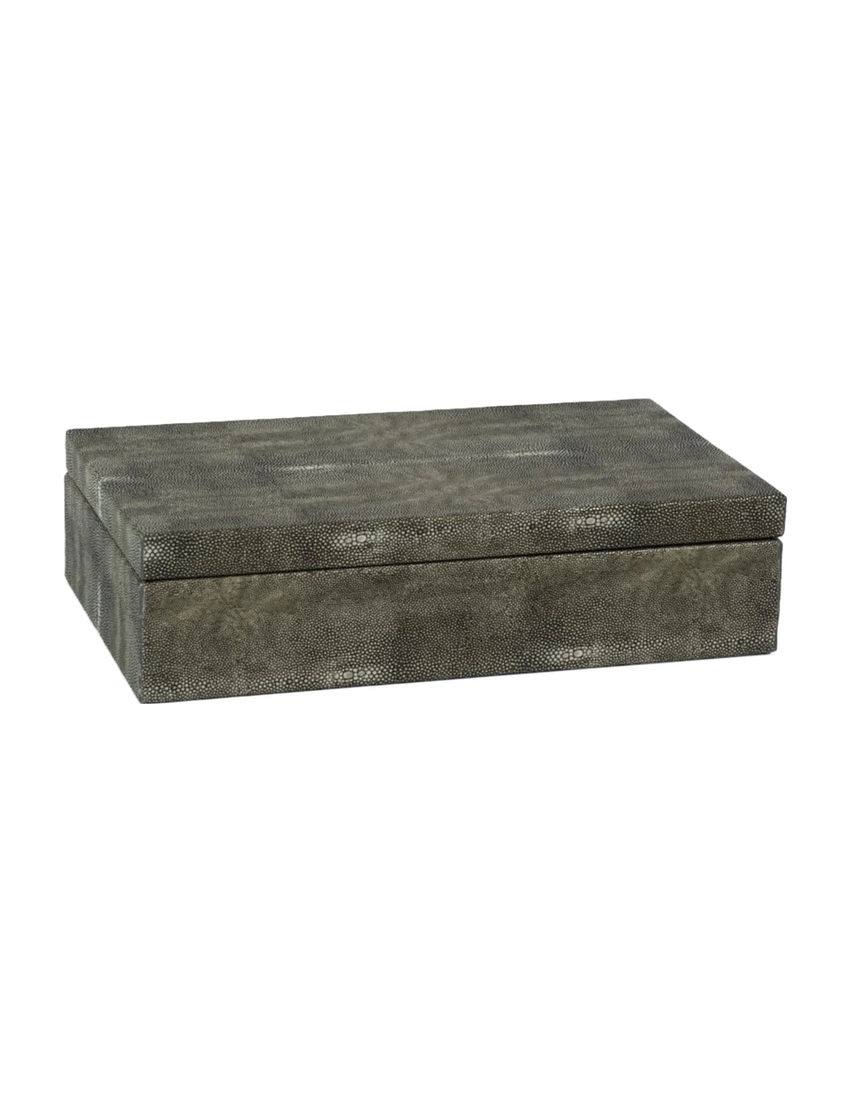 Bora Bora Faux Stingray Leather Box With Suede Interior Large ( 14 In x 8 In x 4 In)