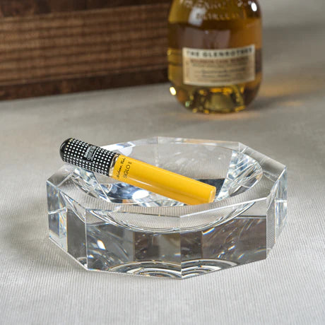 Glass Crystal Octagon Bowl Clear 7.25 In x 2 In