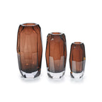 Imperial Glass Vase Large Amber 7 In x 7 In x 14.75 In