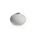 Tresco Clay Bud Vases Matt White 3 In x 2.75 In x 3.5 In