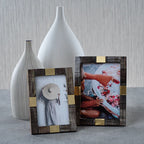 Lagos Horn And Brass Photo Frame 4 x 6