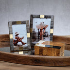 Lagos Horn And Brass Photo Frame 4 x 6