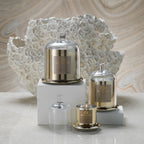 Apothecary Guild Scented Candle Jar With Glass Dome-medium Golden Beach 289 Gr