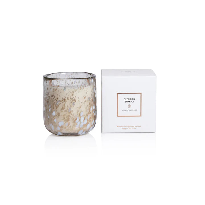 Speckled Lumina Candle Jar-10.5 Oz In Gift Box