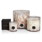 Apothecary Guild Opal Glass Small Candle Jar In Gift Box White & Taupe Rio De Janeiro 312 Gr