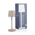 Lucca Rechargeable Table Light-light Taupe 4.75inx12in
