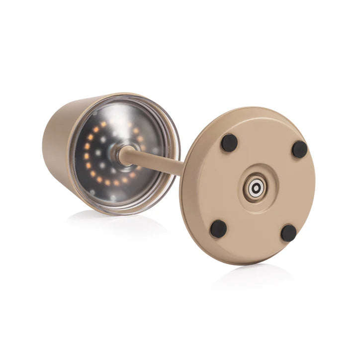 Lucca Rechargeable Table Light-light Taupe 4.75inx12in