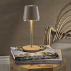 Lucca Rechargeable Table Light-light Taupe 4.75inx12in