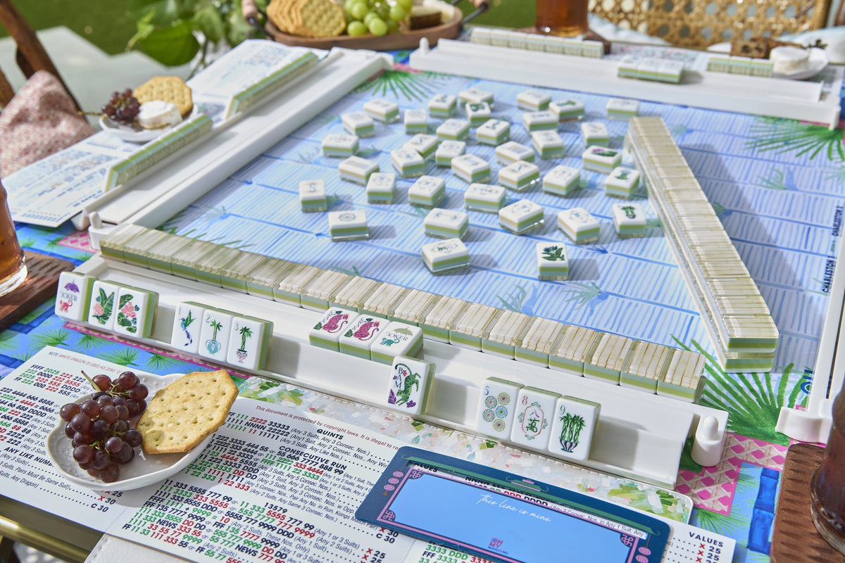 Colección Oh My Mahjong en Rugs N Home: tapete de juego, fichas y accesorios de mahjong