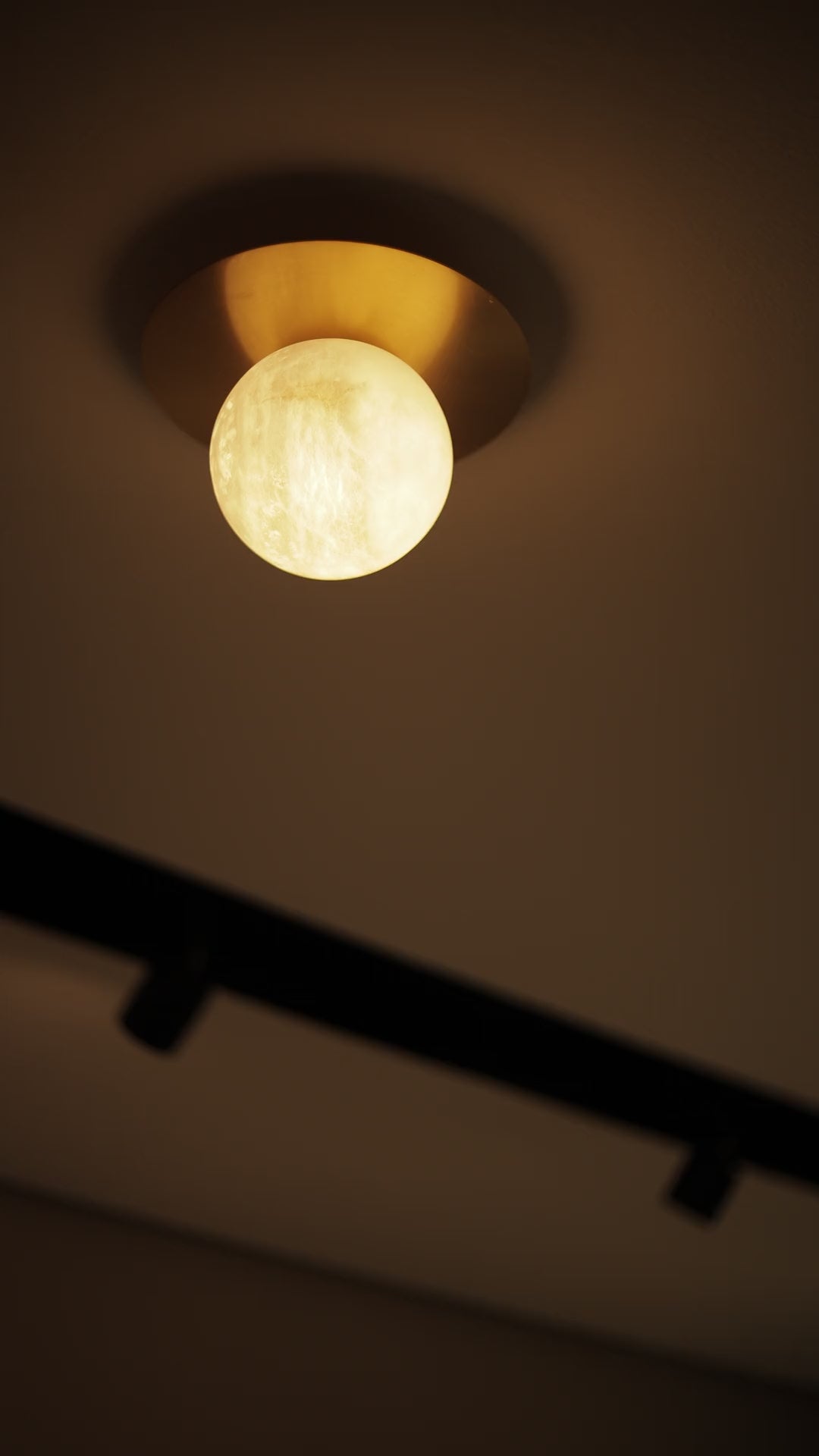 Saturn Cycle Alabaster Wall Sconce